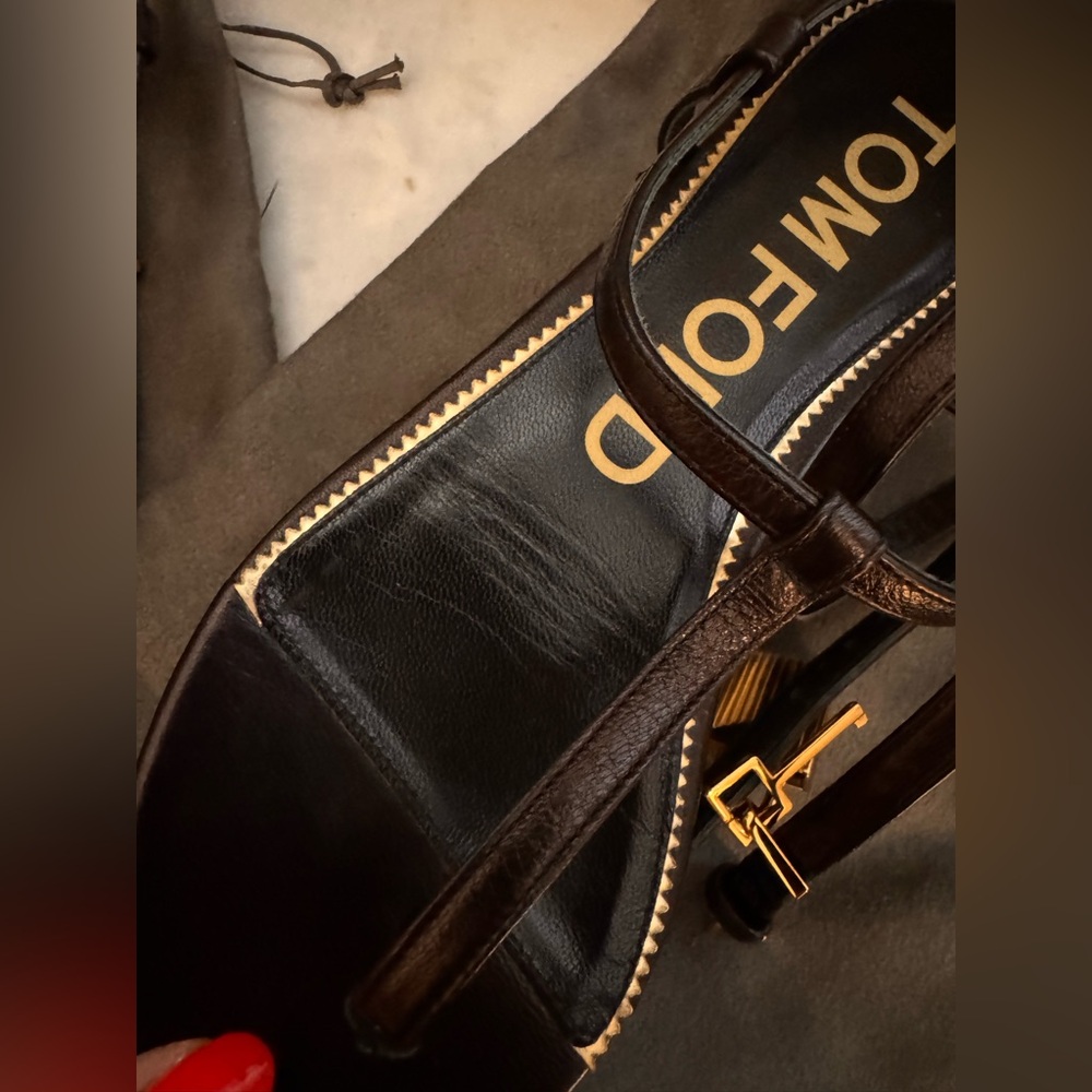 Tom Ford Padlock thong sandal size 36 - Picture 4 of 5